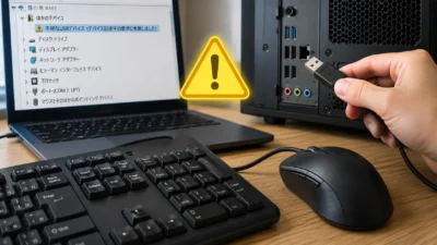 「不明なUSBデバイス」で認識しないマウス・キーボードの原因｜デバイス記述子要求に失敗しましたエラーの診断手順【2026年版】