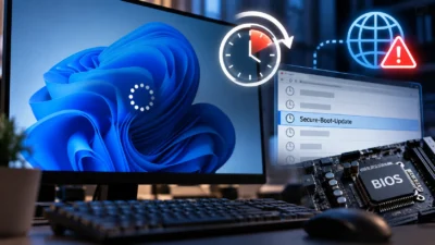 Windowsが起動5分後・ネット接続中にフリーズする原因｜Secure-Boot-Updateタスクと古いBIOSの対処【2026年版】