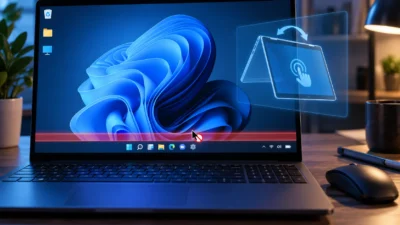 Windows 11でタスクバーの少し上だけクリックできない｜原因はノートPCを2-in-1と誤認識、直し方【2026年版】