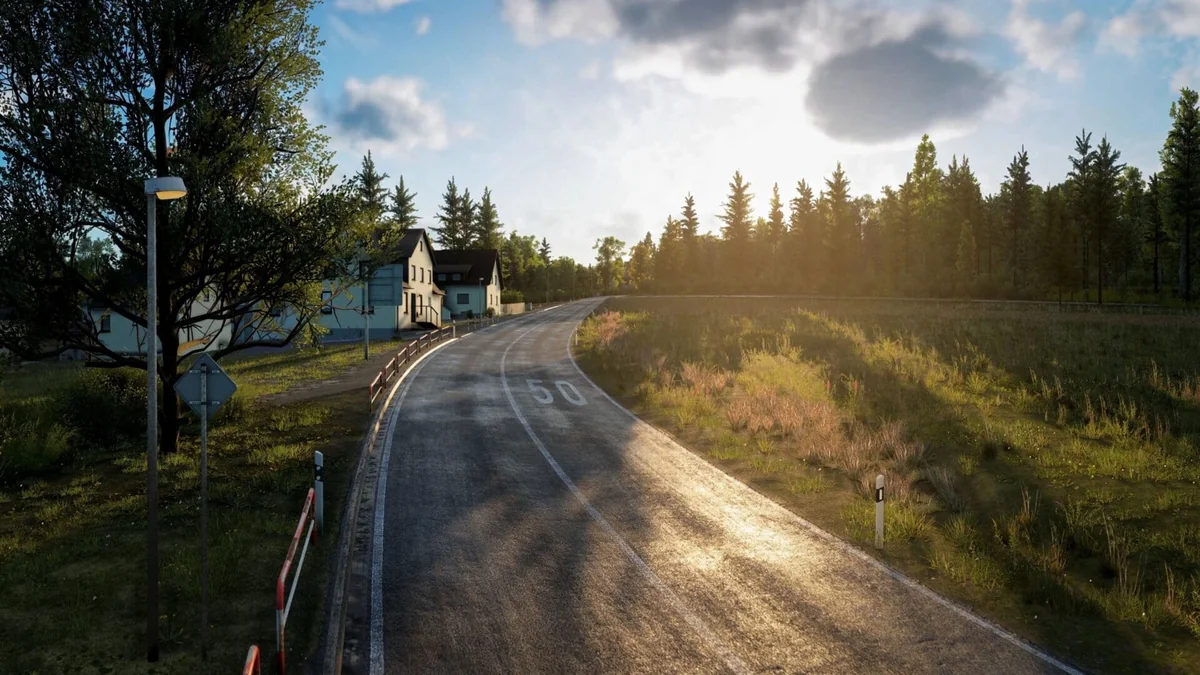 Assetto Corsa EVOフリーロームのゲーム画面