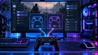 PCゲームでコントローラーが2台認識される原因｜Steam Input・DS4Windows・HidHideの二重入力を解決