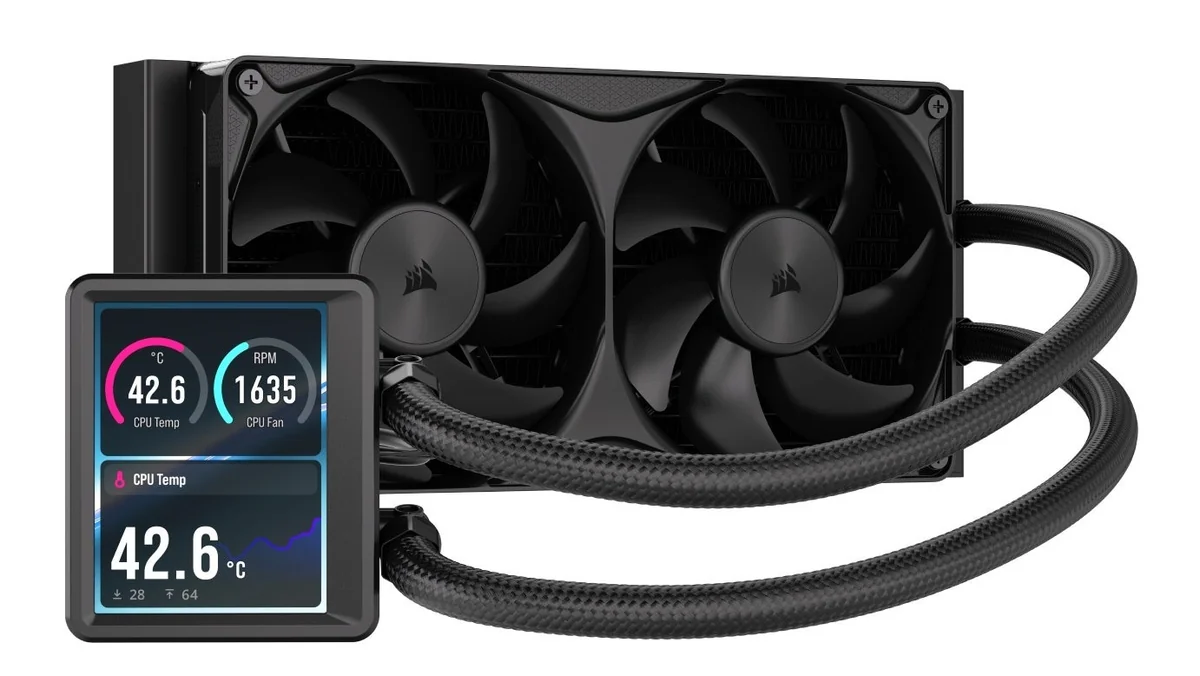 NAUTILUS II 240 RS LCDブラックの外観。ポンプヘッドに液晶画面がある