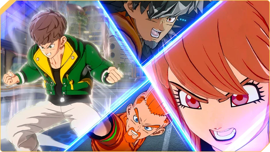 ドラゴンボール ゼノバース３のアバターと仲間のキャラクターが並ぶ公式画像