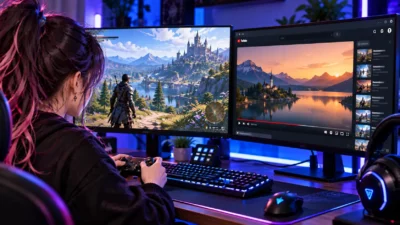 ゲームしながらYouTubeをサブモニターで全画面表示する方法｜ゲームが最小化される時の直し方【Windows 11】