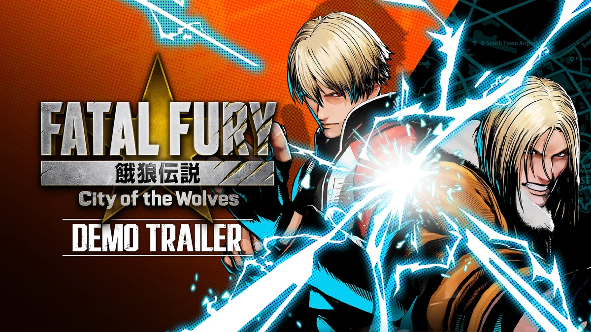 餓狼伝説 City of the Wolves 体験版のキービジュアル（ロック・ハワードとテリー・ボガード）