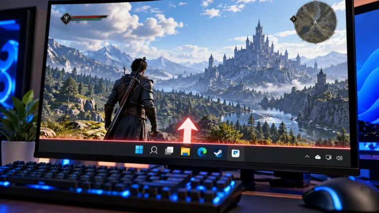 フルスクリーンのゲームでタスクバーが消えない原因｜Explorer・通知・画面モードを切り分ける