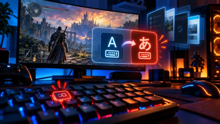 ゲーム中に日本語入力へ勝手に切り替わる原因