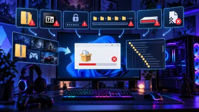 ゲームのZIP・7zが解凍できないときの対処法｜パスワード・長いパス・容量不足・CRCエラーを切り分ける【Windows 11】