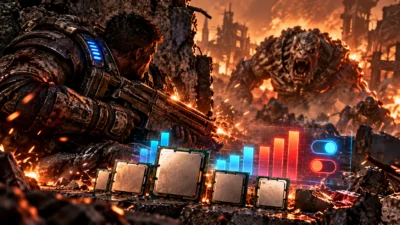 Gears of War: E-Day（ギアーズ E-Day）おすすめCPU｜25機種のfpsと低コアモードはONにすべきか【2026年版】