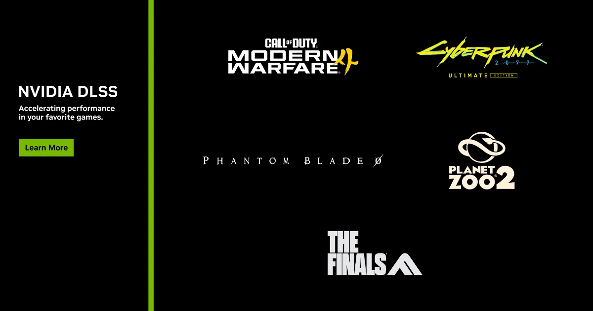 Cyberpunk 2077とMW4のDLSS 4.5対応を伝えるNVIDIAの公式画像
