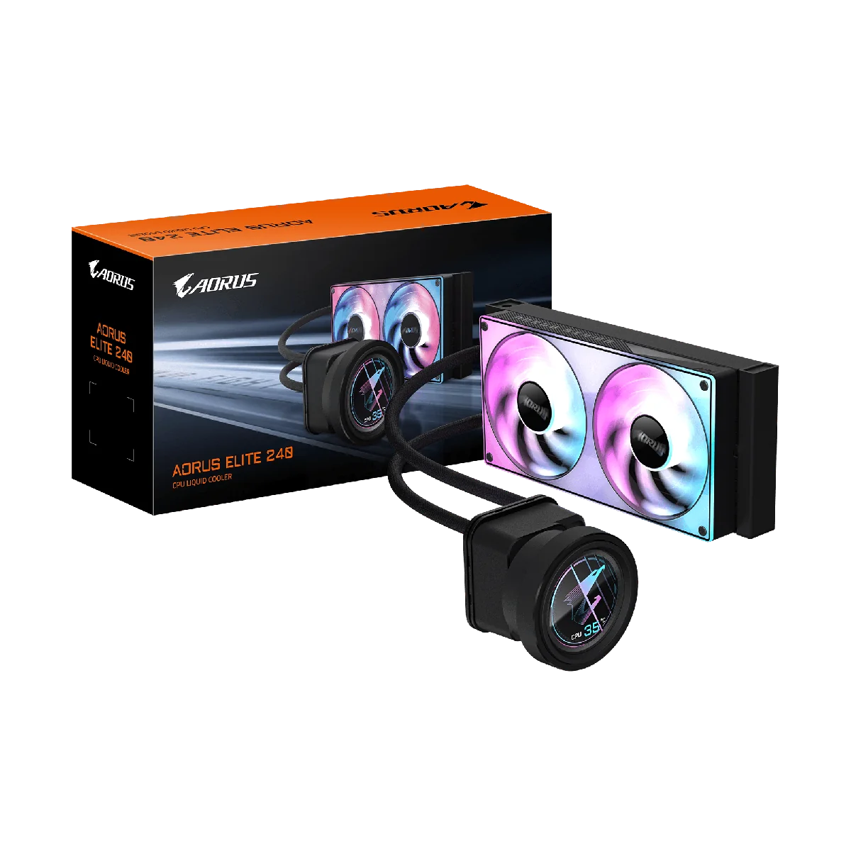 AORUS ELITE 240 ブラックの外観
