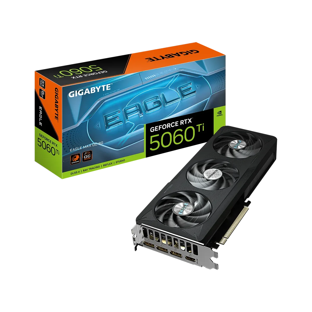 RTX 5060 Ti EAGLE MAX OC 8Gの3連ファンとバックプレート