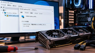 グラボが「コード43」で認識されない原因｜ドライバー・PCIe・補助電源・故障を切り分ける【2026年版】