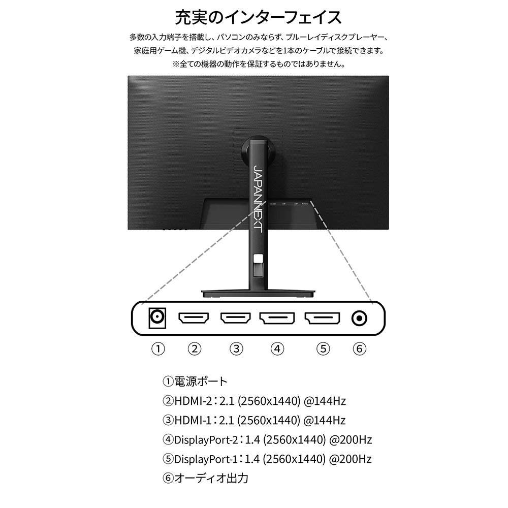 JN-i27G200Q-HSPの接続端子