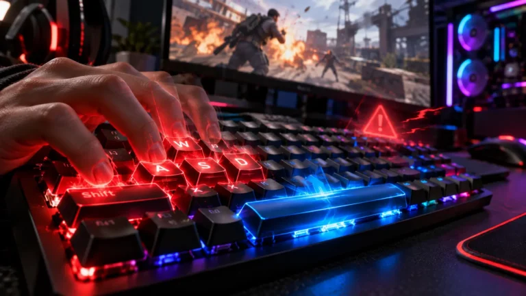 ゲームで複数キーが効かないときの確認手順