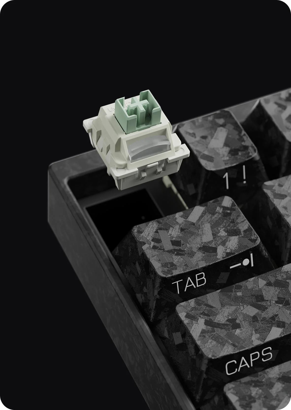 Keychron Carbon 60 HE 8Kの磁気スイッチ交換構造