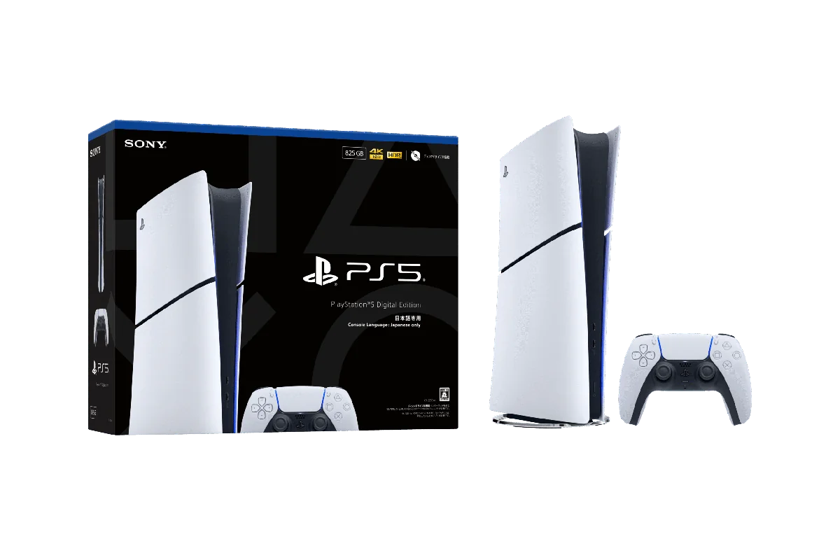PS5 デジタル・エディション 日本語専用モデルの外観