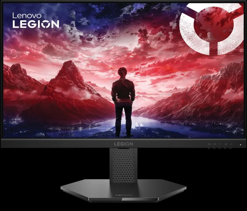 Lenovo Legion 24-15の正面と純正スタンド