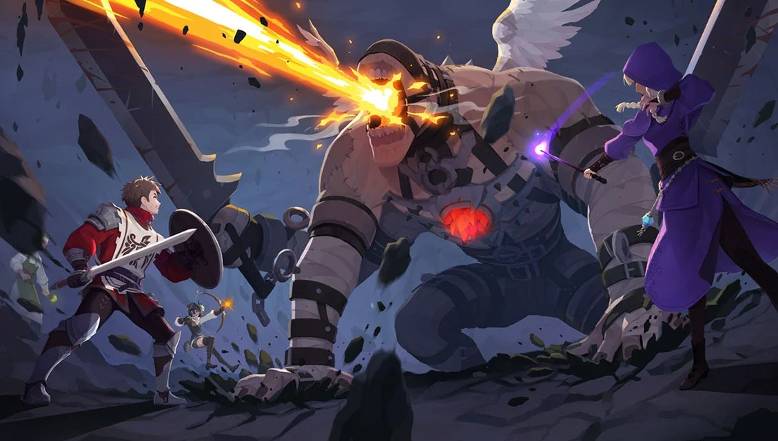 マビノギモバイルの戦闘シーン
