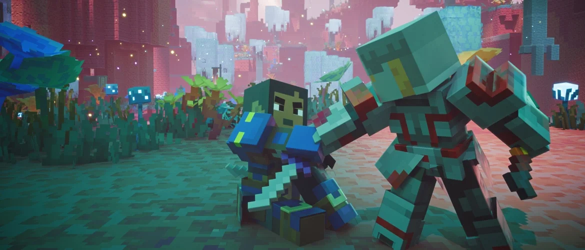 Minecraft Dungeons IIの協力プレイ用キービジュアル