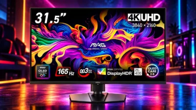 MSI MAG 322UP QD-OLED E16は買いか｜4K 165Hzに必要なGPUと321UP X24との違い【2026年10月】