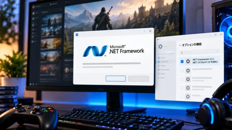 ゲームに.NET Framework 3.5を要求された場合