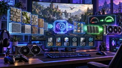 ニューラルテクスチャ圧縮とは？NTC・TSNC・NTBCの違いと対応GPU、VRAM不足への効果