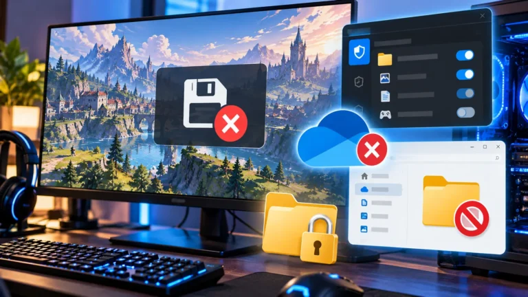 PCゲームでセーブできない原因｜フォルダーアクセス制御・OneDrive・アクセス権を確認