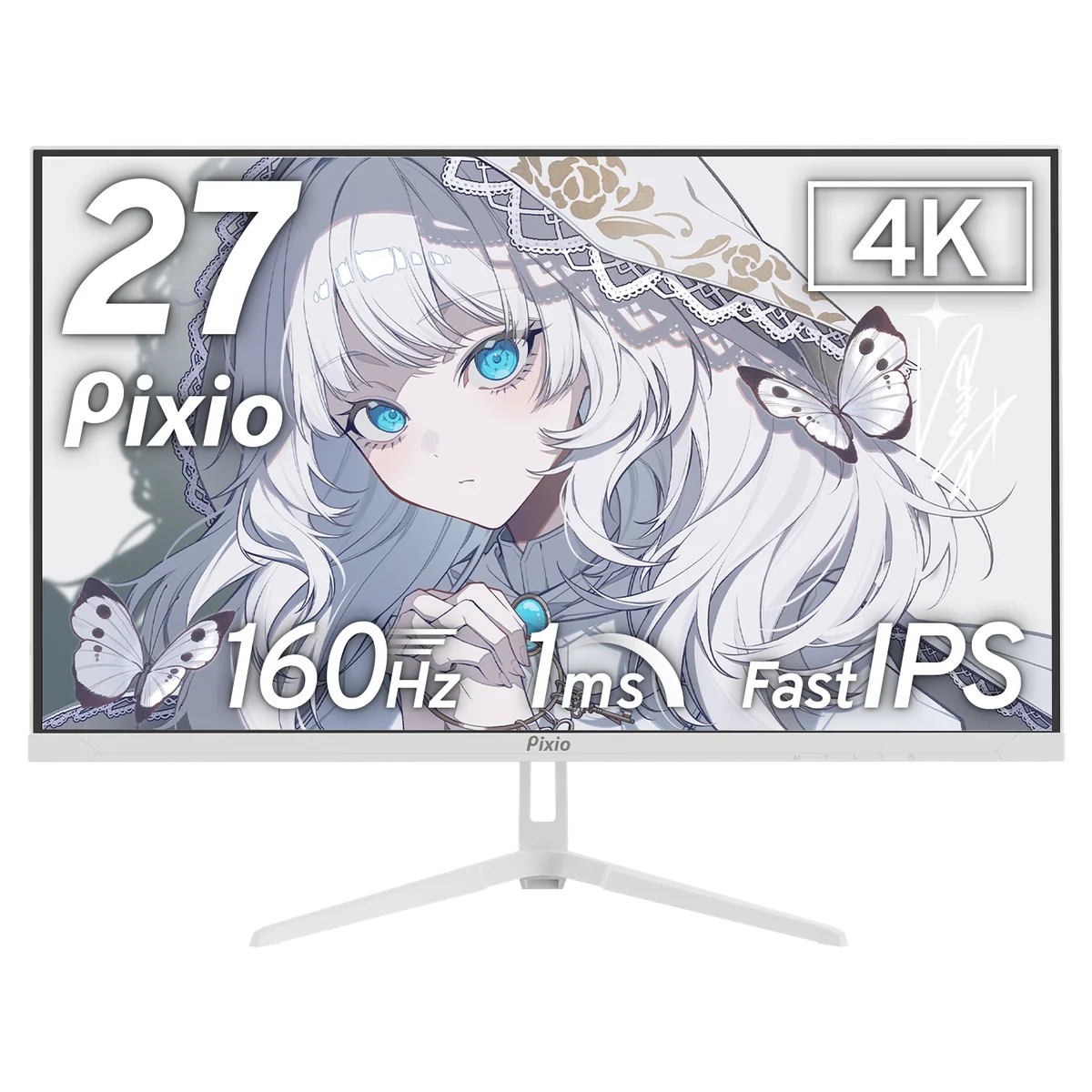 Pixio PX27U Wave ホワイトの外観