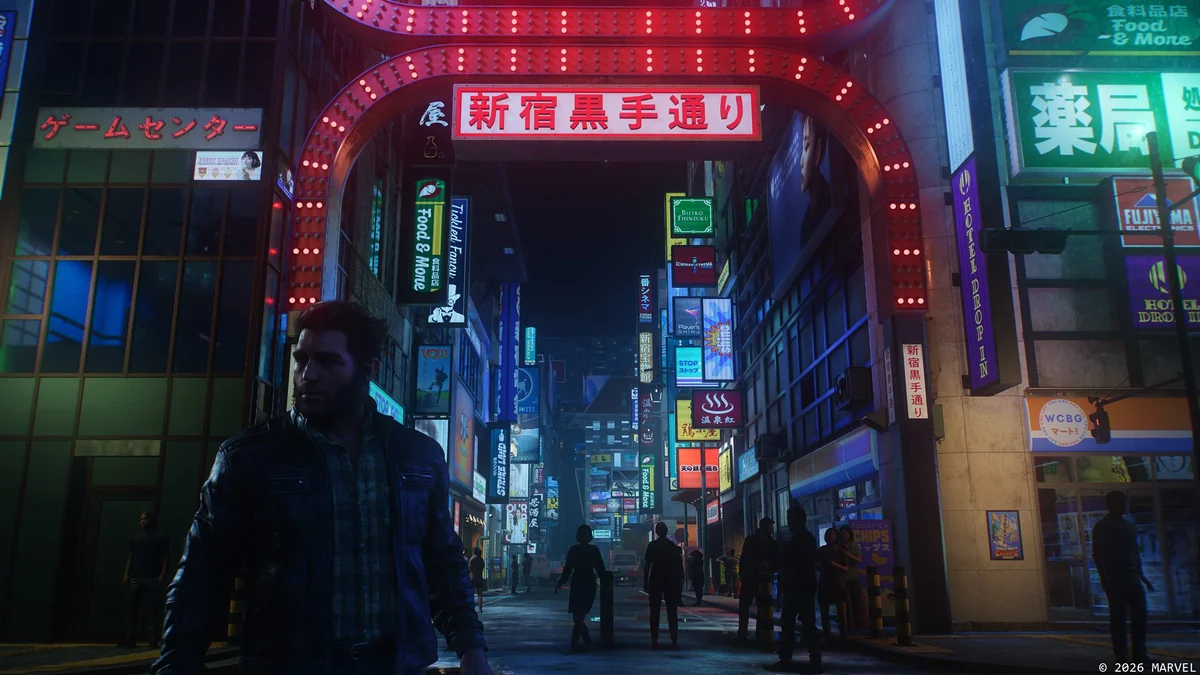 QSSRに対応した『Marvel's Wolverine』の新宿の街並み