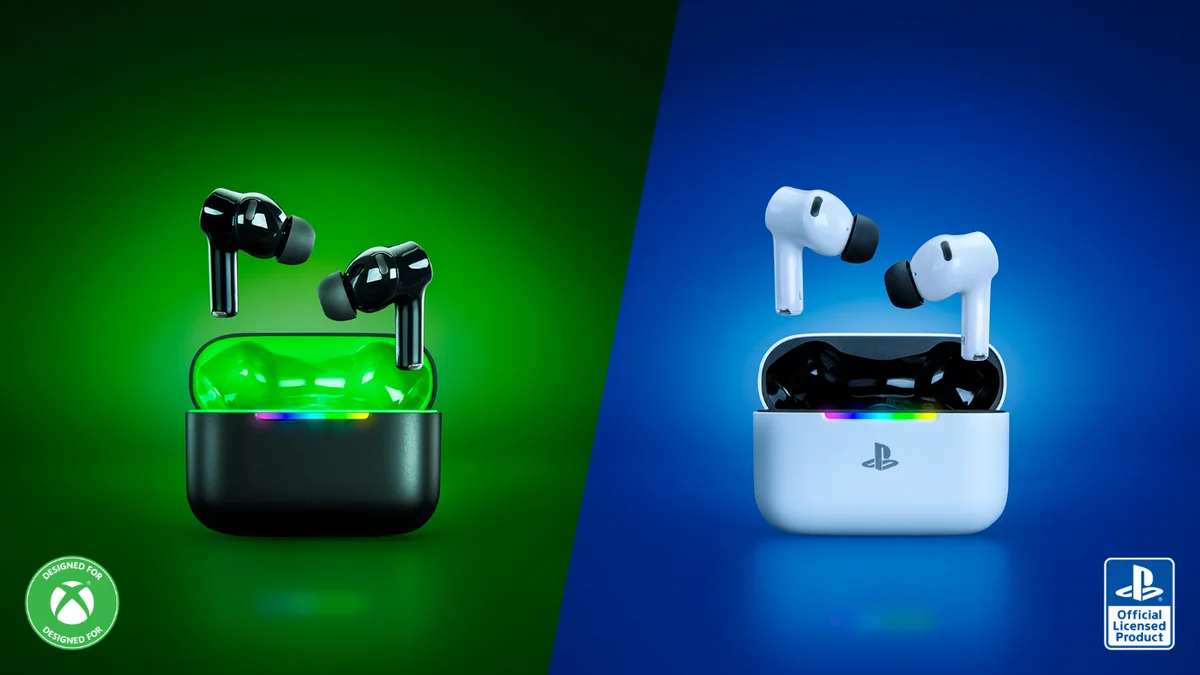Hammerhead V3 X HyperSpeedのXbox版(黒と緑)とPlayStation版(白)