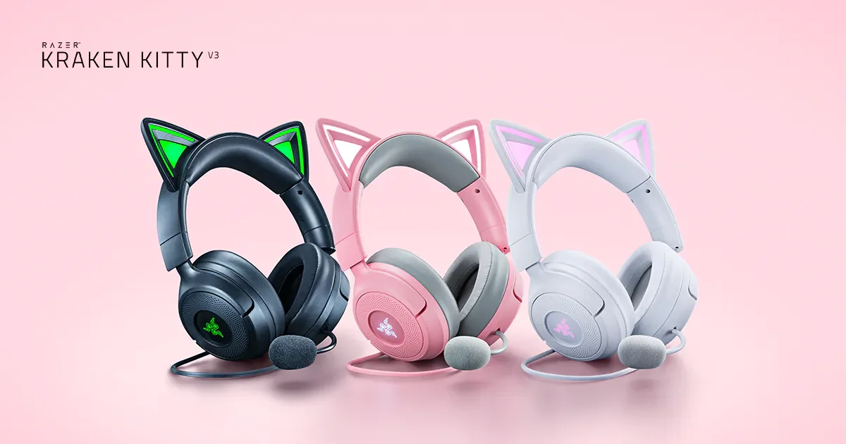 Razer Kraken Kitty V3 のメインビジュアル