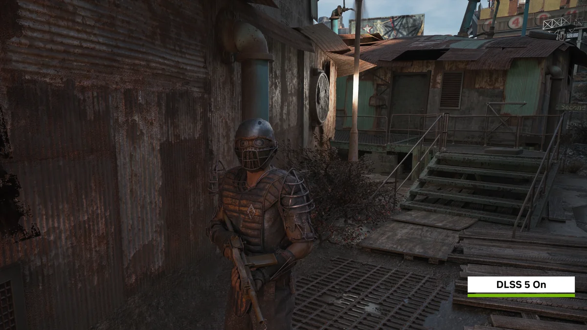 DLSS 5を有効にしたFallout 4 RTXの画面