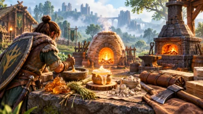『RuneScape: Dragonwilds』（ルーンスケープ：ドラゴンワイルズ）接着剤の作り方｜材料・窯・かまど・使い道