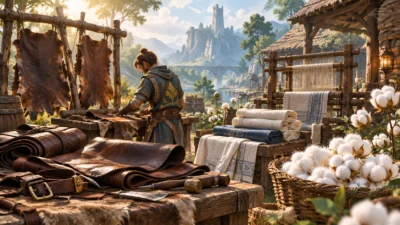 『RuneScape: Dragonwilds』（ルーンスケープ：ドラゴンワイルズ）硬化革・上質な布・シタイワタの入手方法｜布と革の素材まとめ