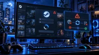 Steamで「ログインしています」から進まない原因と対処法｜クライアント画面の停止と認証エラーの確認手順【2026年版】
