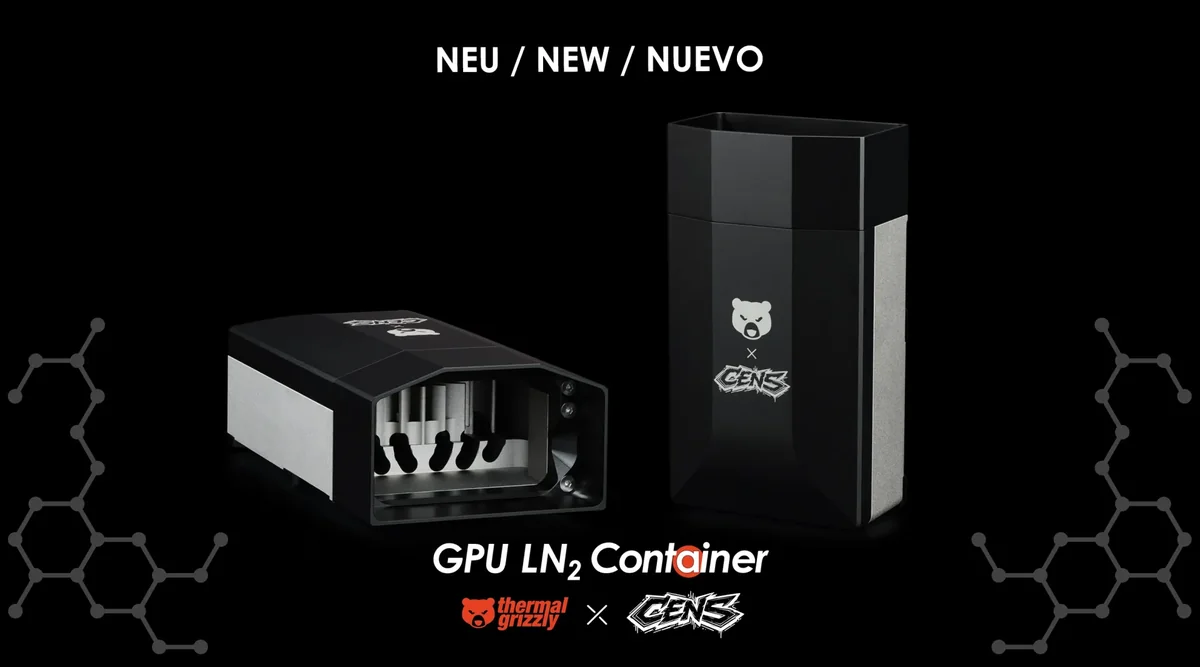 TG x CENS LN2 Container for graphics cards