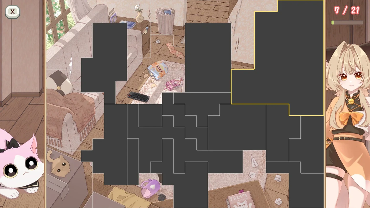 やらかしにゃんこパズル