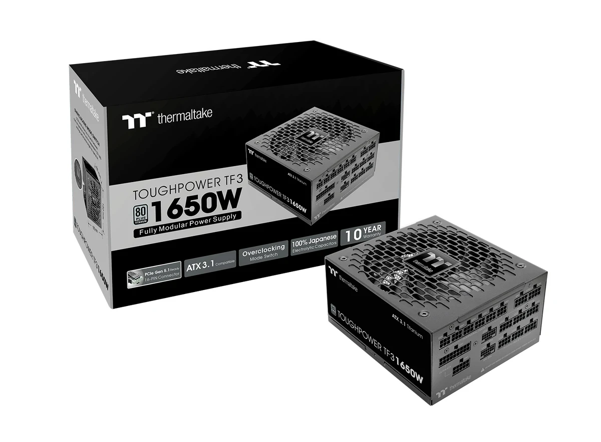 Thermaltake TOUGHPOWER TF3 1650Wのパッケージと本体