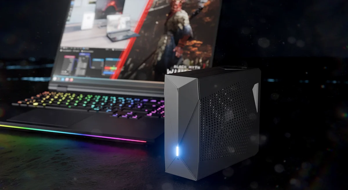 TUXEDO Stellaris 16 Gen8と液冷ドッキングステーションAquaris