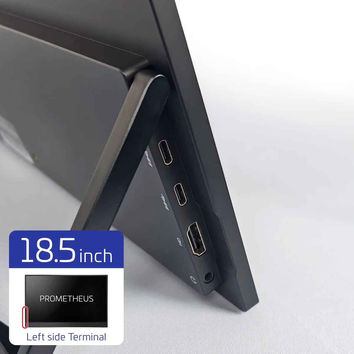 UQ-PM185QのUSB-CとHDMIの端子