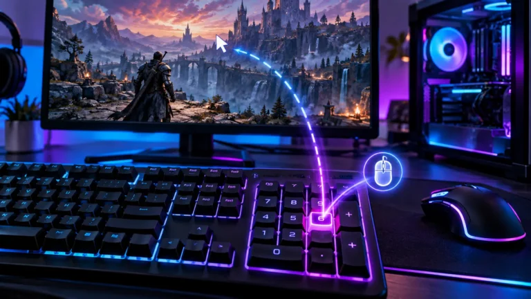 ゲーム中にテンキーを押すとマウスカーソルが動く原因