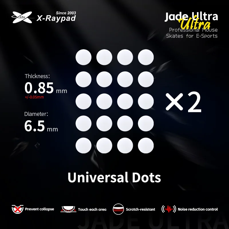 X-raypad Jade Ultra 汎用ドット型マウスソールの外観